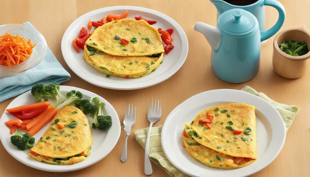 omelete de legumes para bebê