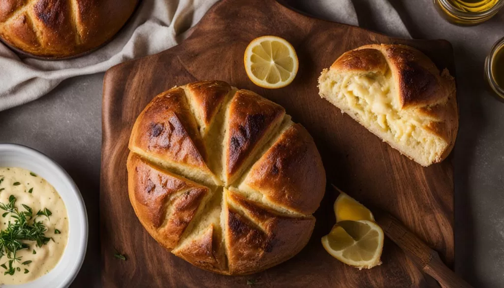 pão árabe e homus árabe