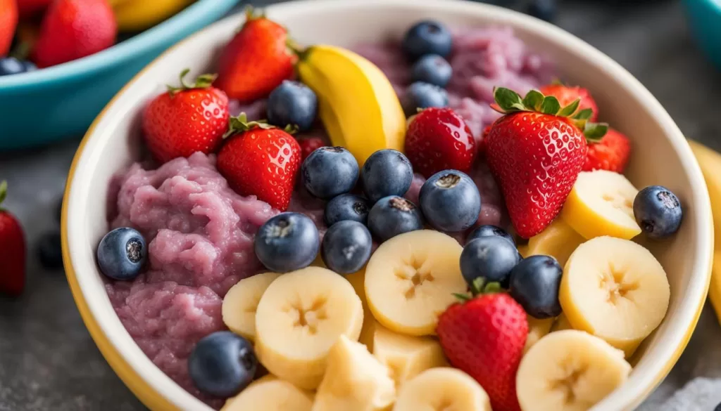 papinha de frutas