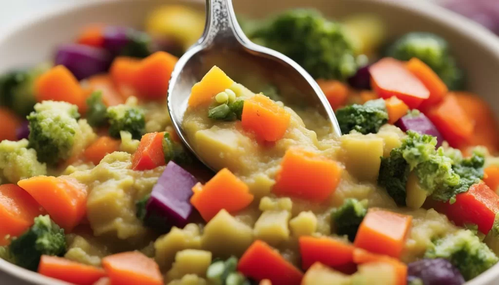 papinha de legumes para bebê