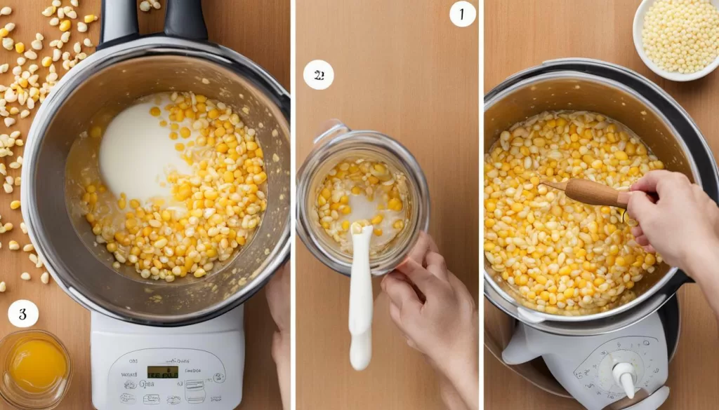 receita de mingau de milho verde para bebê