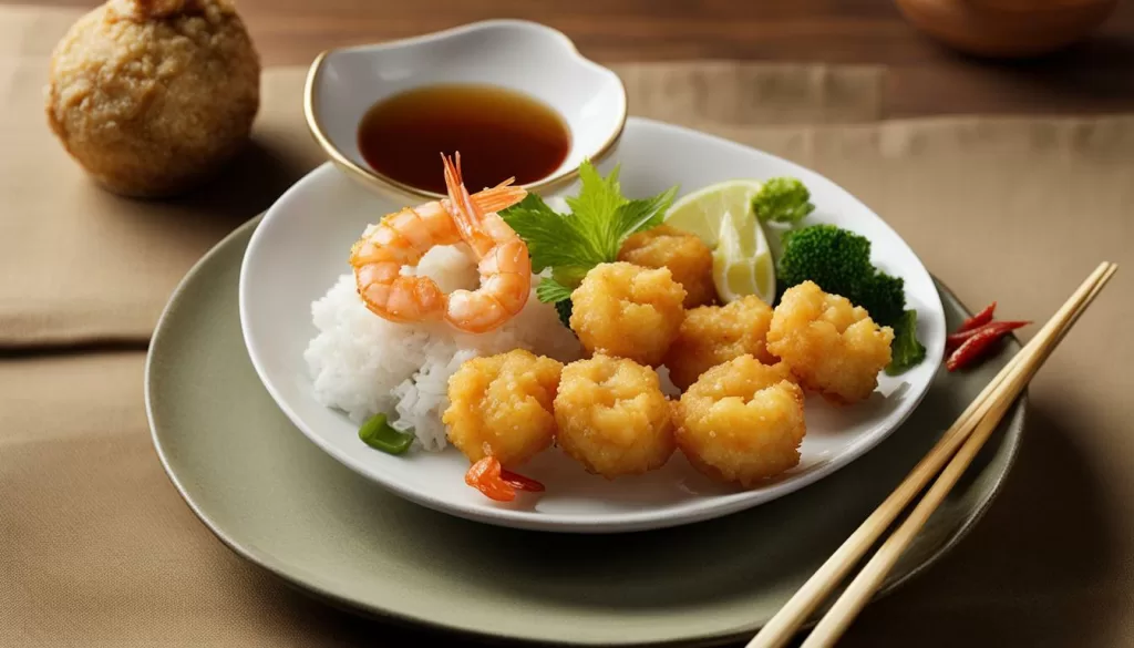 tempura de camarão