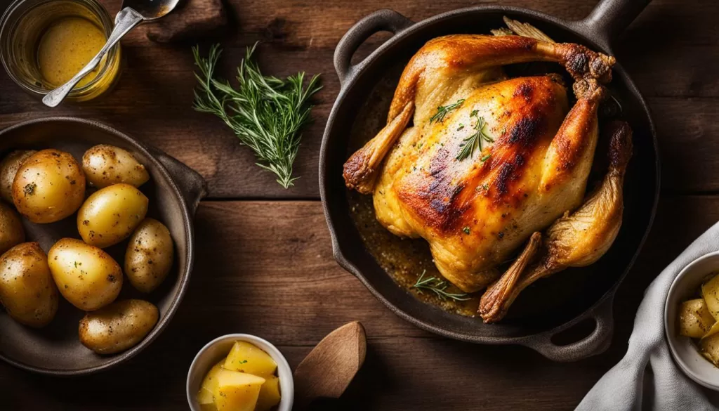 Frango Assado com Batatas