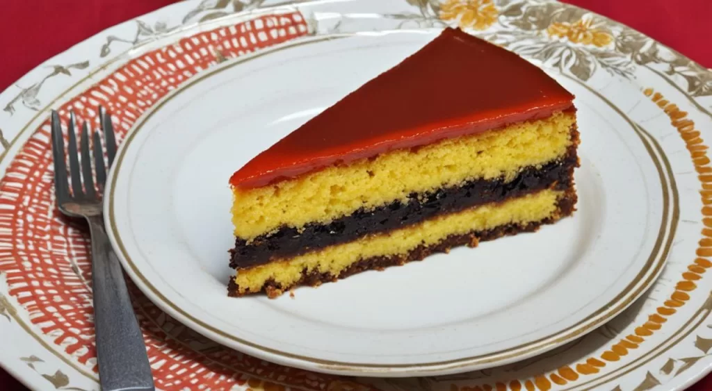 Bolo de Fubá com Goiabada
