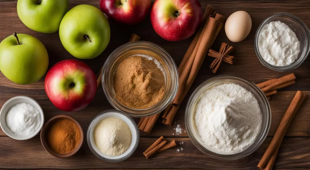 Ingredientes do Bolo de Canela com Maçã