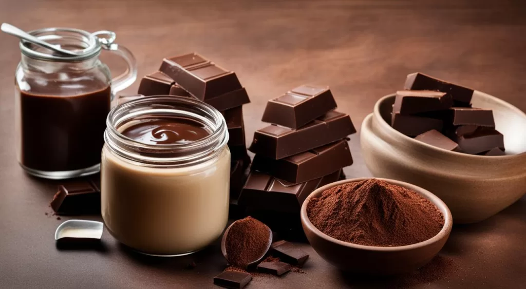Ingredientes do bolo de chocolate com cobertura de brigadeiro