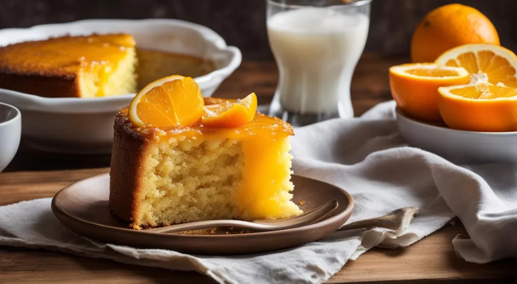 Modo de Preparo Bolo de Laranja com Calda