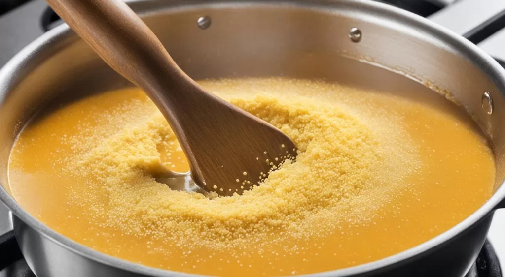 Preparação da Calda para o Bolo de Fubá Cremoso