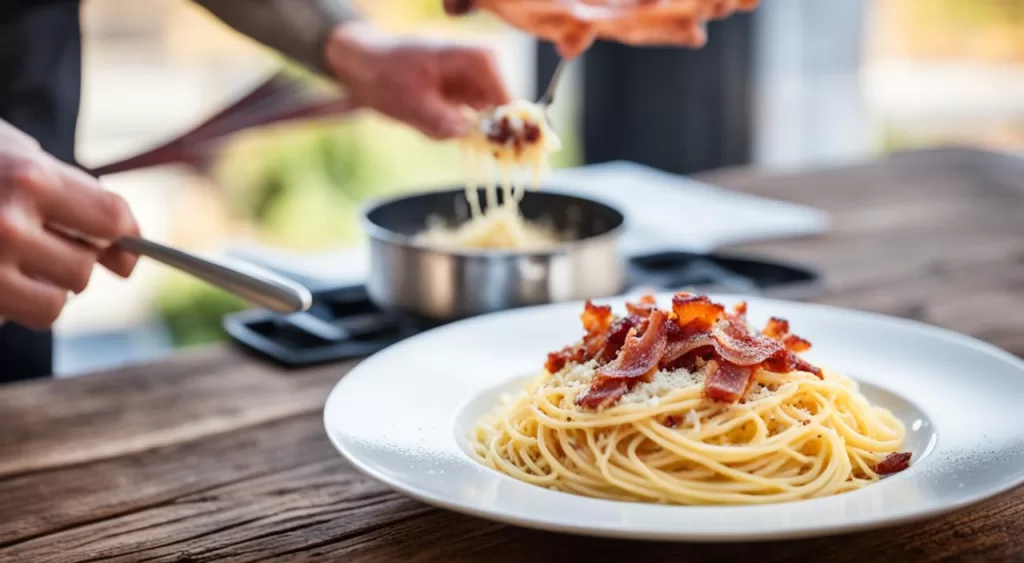 Dicas de como servir macarrão à carbonara