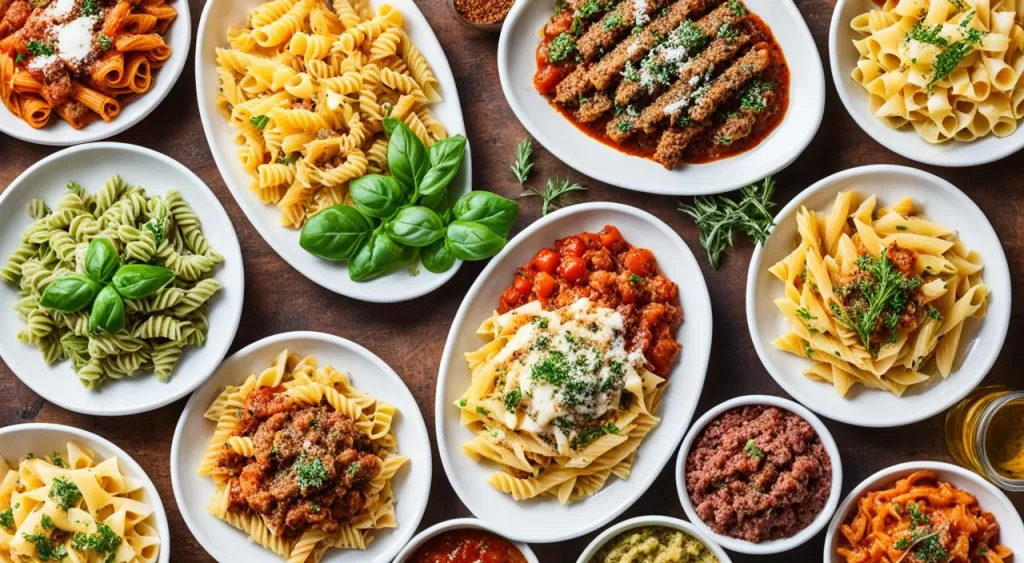 Variações de macarrão com carne moída