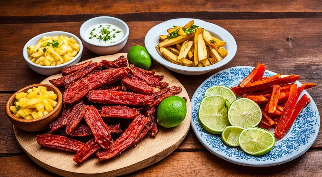 acompanhamentos para bolinho de carne seca