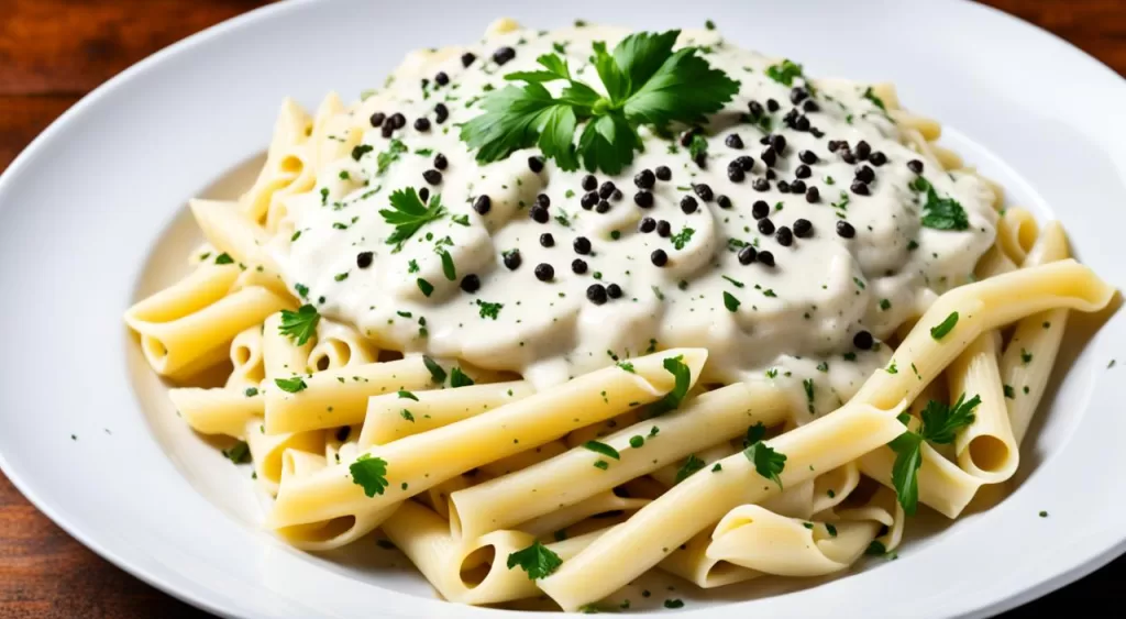 macarrão ao molho branco