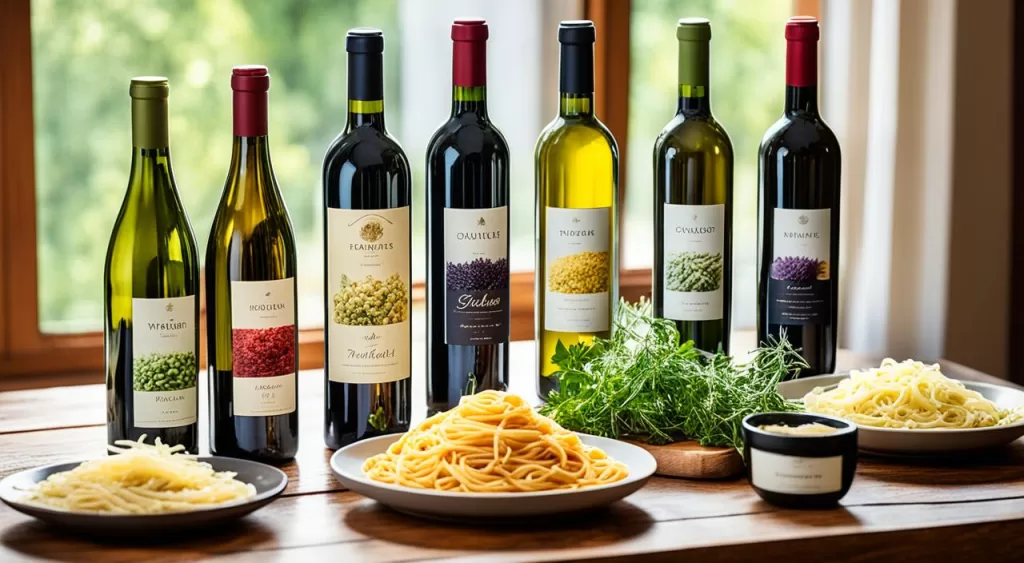 melhores tipos de vinhos para acompanhar macarrão com molho branco