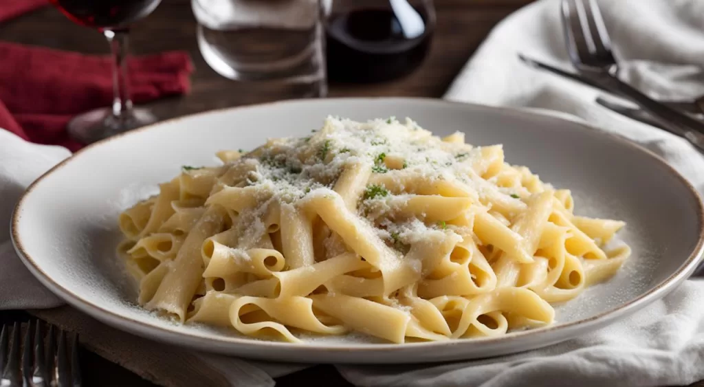 modo de servir o macarrão ao molho branco